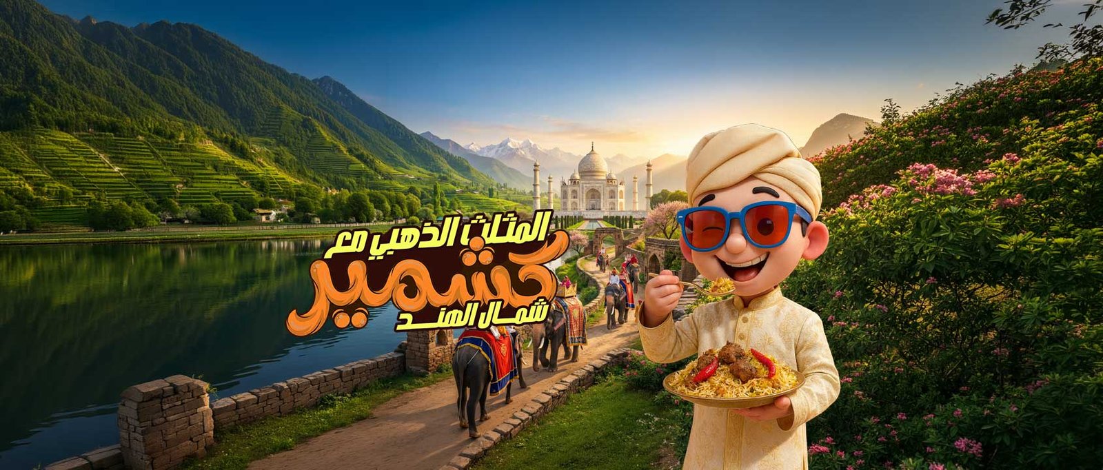 المثلث الذهبي مع كشمير شمال الهند